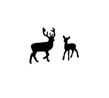 440x395 Stag Clipart Female Deer