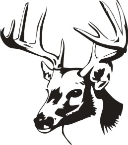 258x294 Tribal Deer Skull Clipart