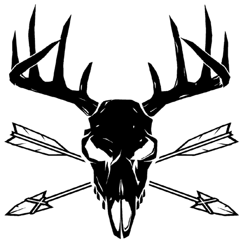 480x480 Tribal Deer Skull Clipart