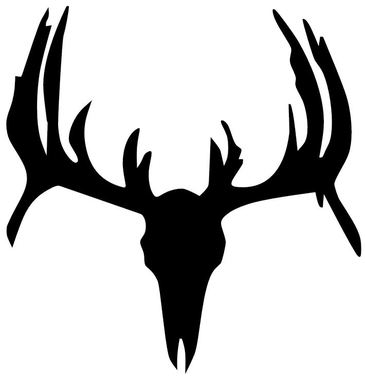 365x380 Deer Skull Decal Hnt1 40 Wildlife Vinyl Hunting Stickers