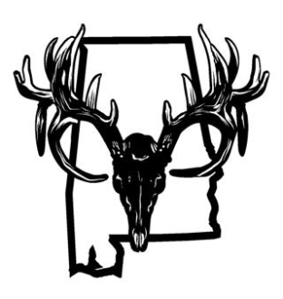 312x330 Alabama Deer Skull Decal Sticker