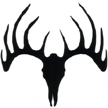 220x220 Deer Skull Wall Decal 4