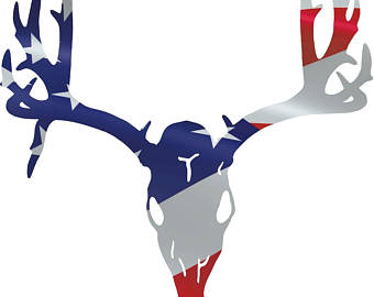 340x270 Deer Skull Decal Etsy