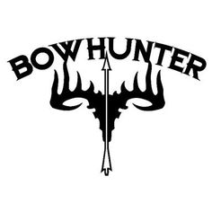 236x236 Bow Hunter 4x4 Vinyl Decal With Deer Skull And Arrow. By Amavinyl