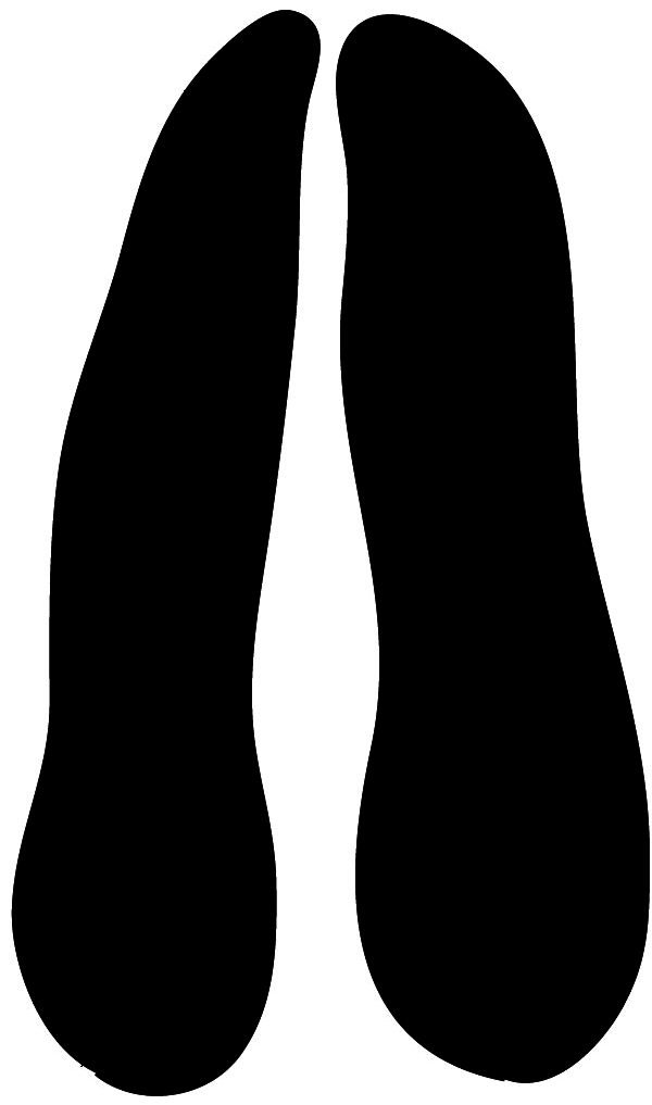 600x1017 Paw Prints Clipart