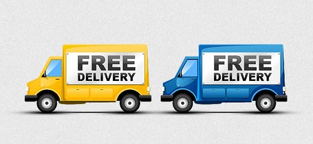 455x210 Free Delivery Truck Clip Art, Vector Free Delivery Truck