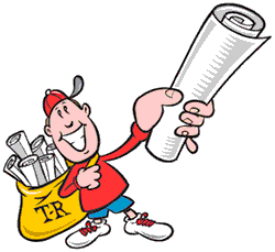 250x229 Newspaper Delivery Clipart