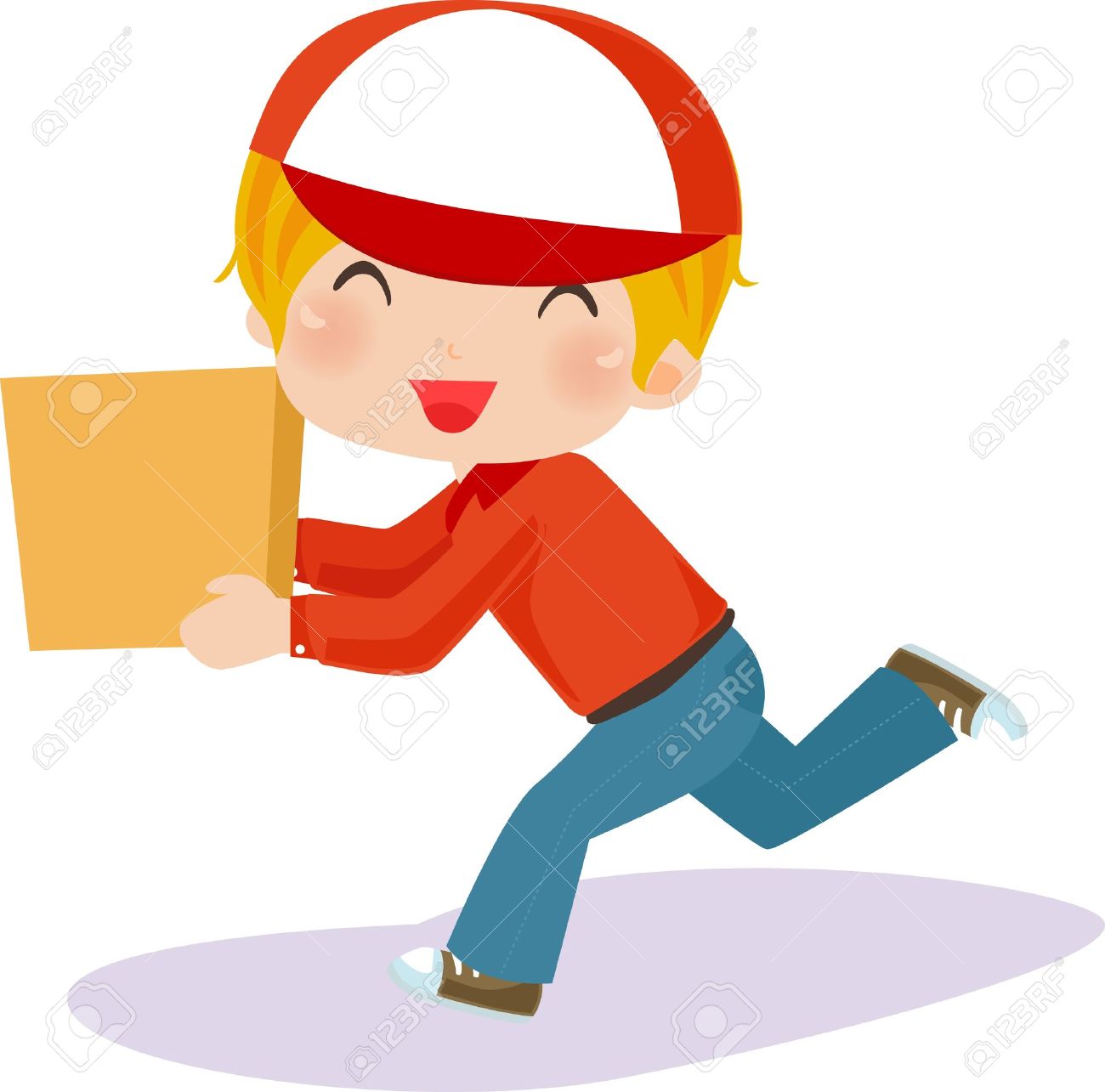 1300x1285 Parcel Clipart Delivery Guy