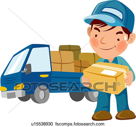 450x419 Clip Art Of Delivery Truck U22034467