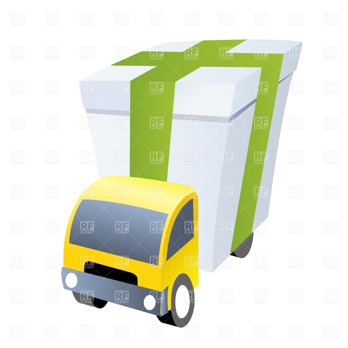 1200x1200 Green Delivery Truck Clipart Clipart Panda
