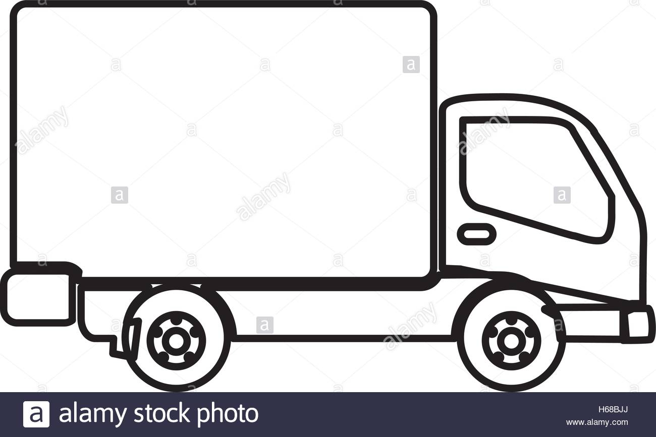 1300x867 Delivery Truck Pictogram Icon Image Stock Vector Art