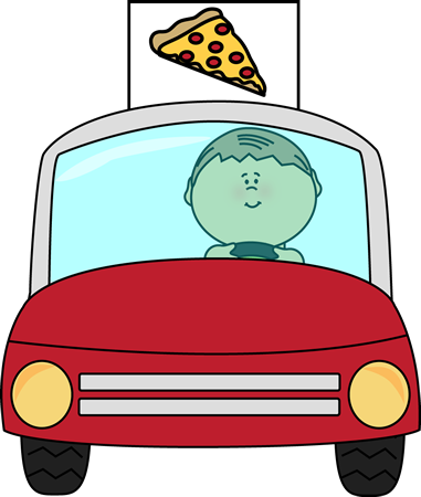 381x450 Car Clipart Pizza