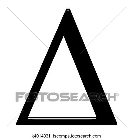 450x470 Clipart Of 3d Greek Letter Delta K4014331