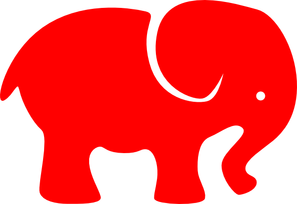 600x413 Red Eye Elephant Clip Art