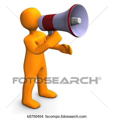 450x470 Drawings Of Man With Bullhorn K6750454