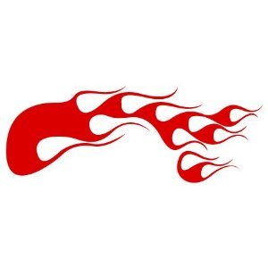 300x300 Flames Vector Clipart Vinyl Cutter Plotter Clip Art