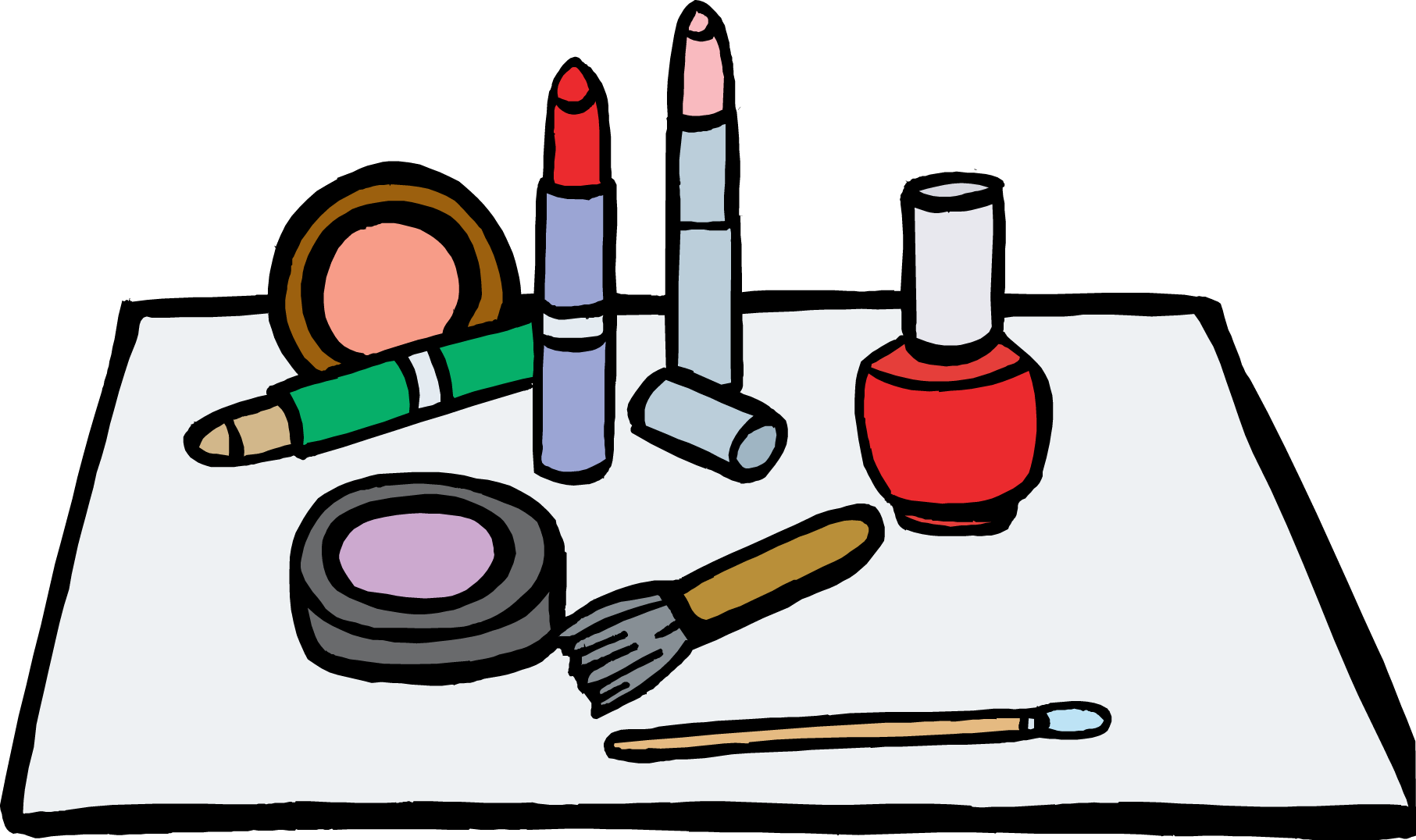 1813x1076 Beauty Supplies Clip Art