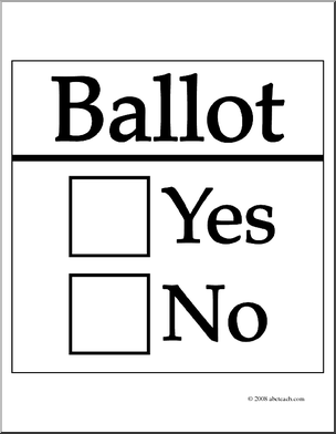 304x392 Clip Art Ballot (Coloring Clipart Panda