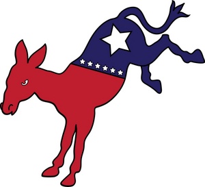 300x273 Democrat Character Clipart