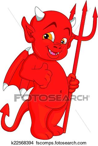 316x470 Clipart Of Little Devil K22568394