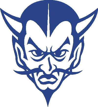 400x437 Blue Devil Clipart