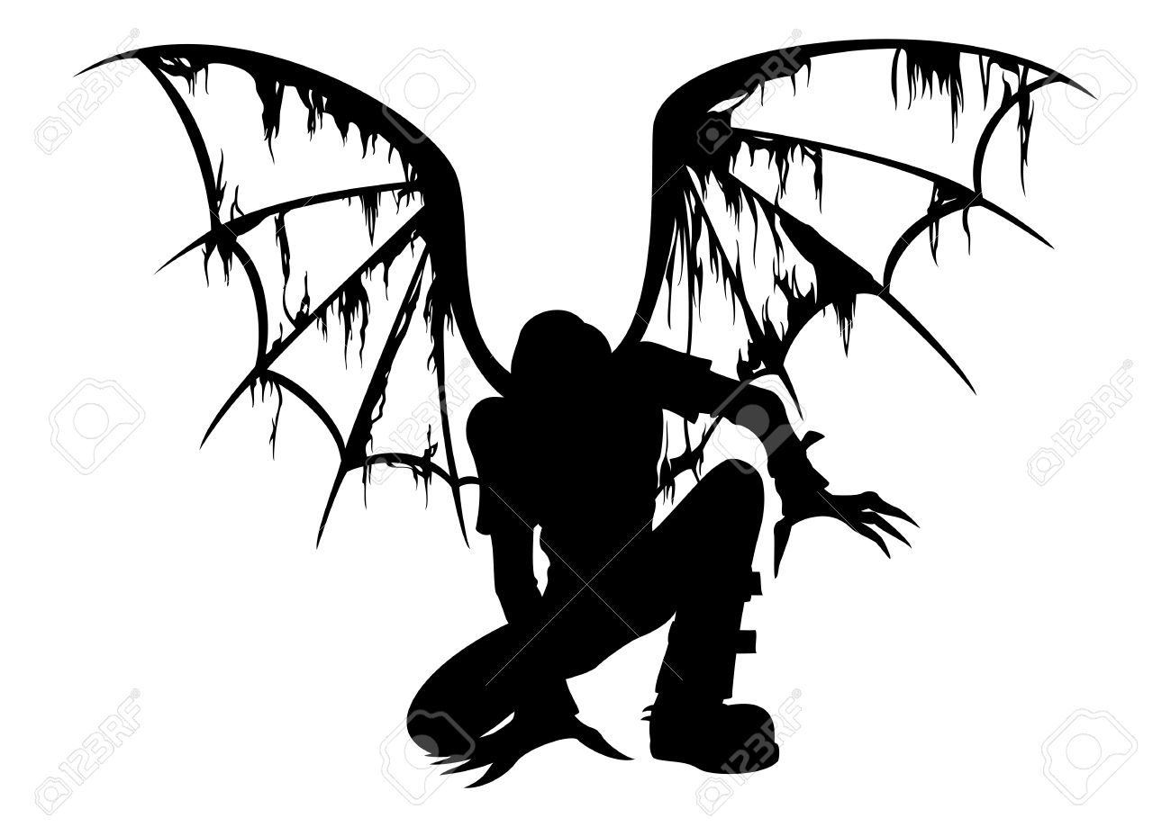 1300x919 Fallen Angel Clipart Demon
