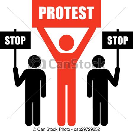 450x445 Clip Art Protest Clipart