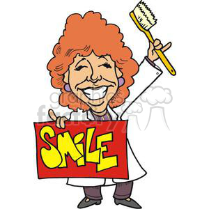 300x300 Royalty Free Female Dentist 149641 Vector Clip Art Image