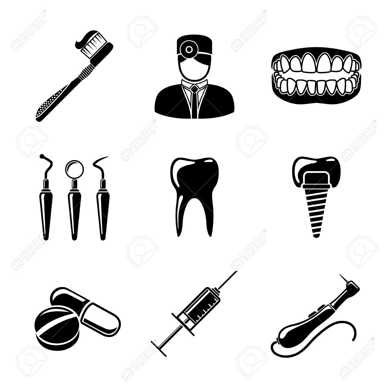 1300x1300 Toothbrush Clipart Dentist Tool