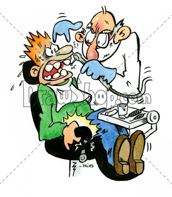 352x404 Evil Dentist Clipart