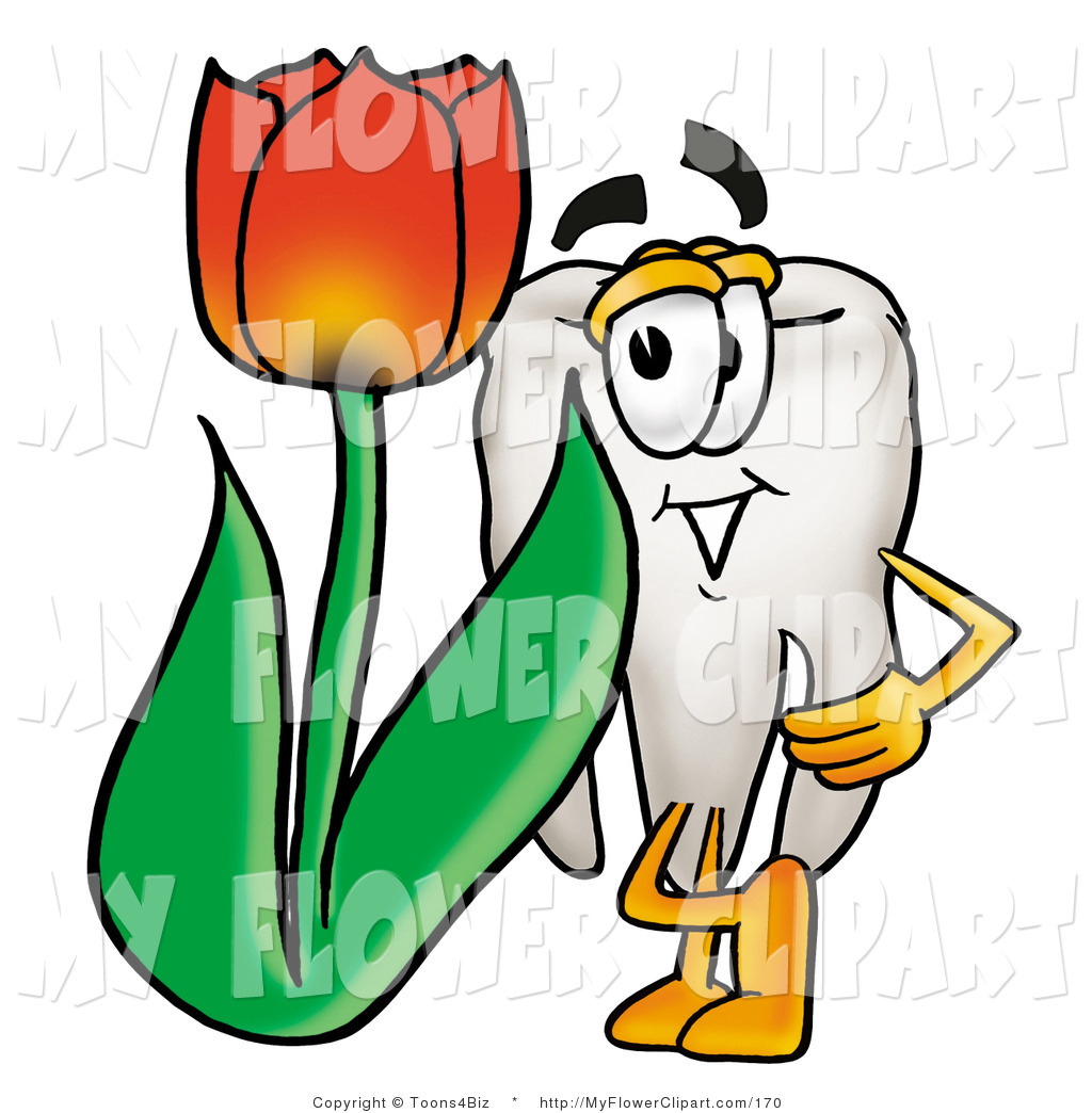 1024x1044 Clip Art Of A Dental Tooth Mascot Cartoon Character With A Red