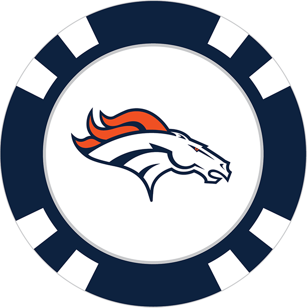 600x602 Denver Broncos Poker Chip Ball Marker