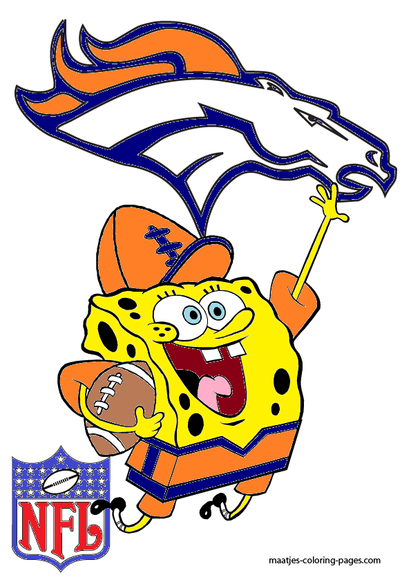 595x842 Spongebob Denver Broncos By Bubbaking