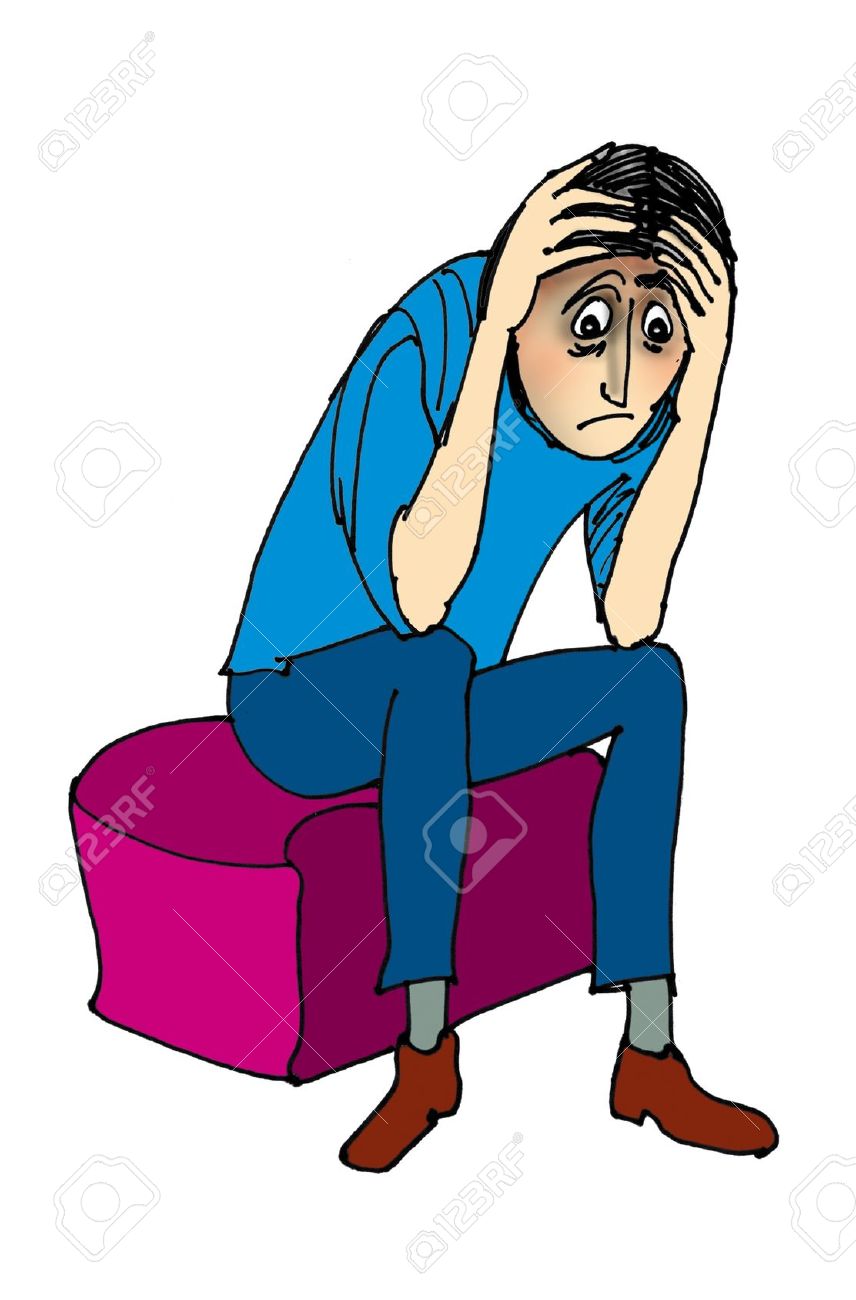 856x1300 Depression Clipart Depressed Man