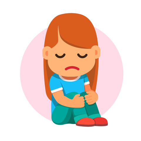 480x480 Gloomy Clipart Child Depression