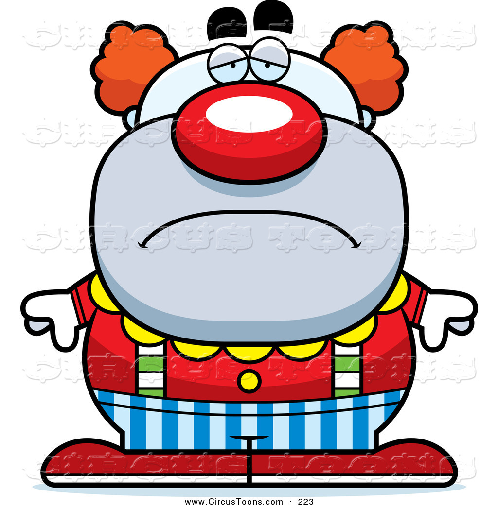 1024x1044 Circus Clipart Of A Depressed Pudgy Circus Clown Frowning By Cory