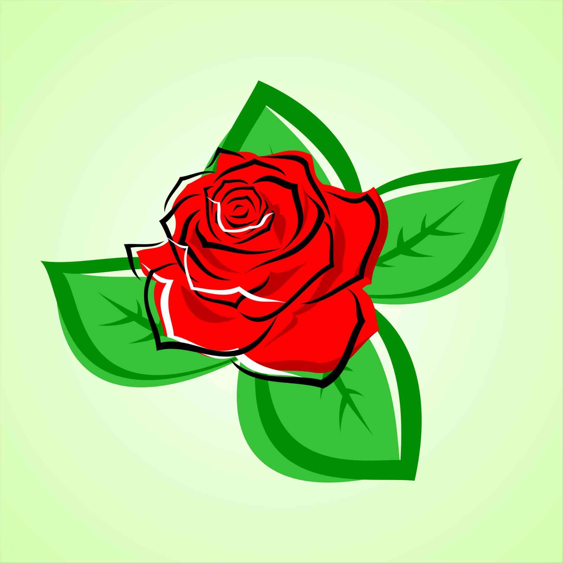 1899x1899 Red Rose Vector Png Urldircom