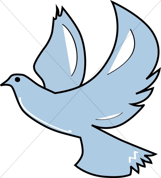 552x612 Blue Dove Ascending Dove Clipart