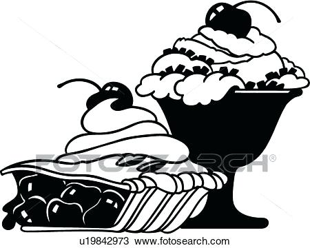 450x360 Dessert Clipart Dessert Clip Art Black And White Royalty Free Cake