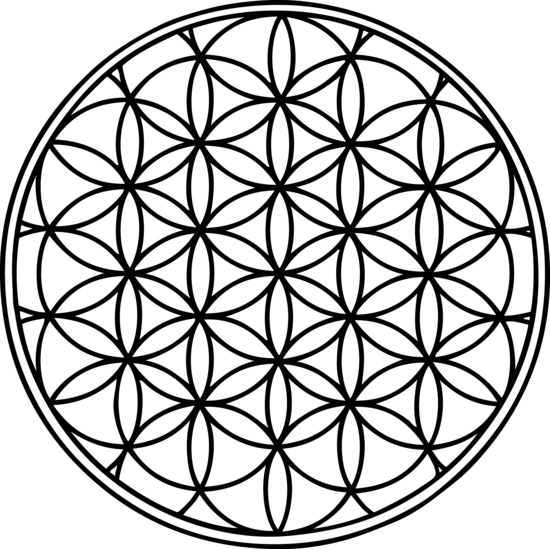 550x549 Flower Of Life Clipart Design
