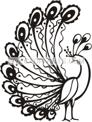 190x250 Peacock Clipart