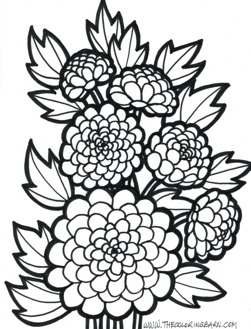 878x1152 Amazing Flowers Coloring Pages Design Gallery 113 Stunning Flower