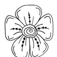 200x200 Easy To Draw Flower Designs