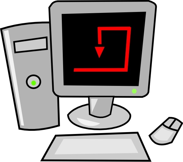 583x515 Computer Cartoon Desktop Clip Art Free Vector In Open Office