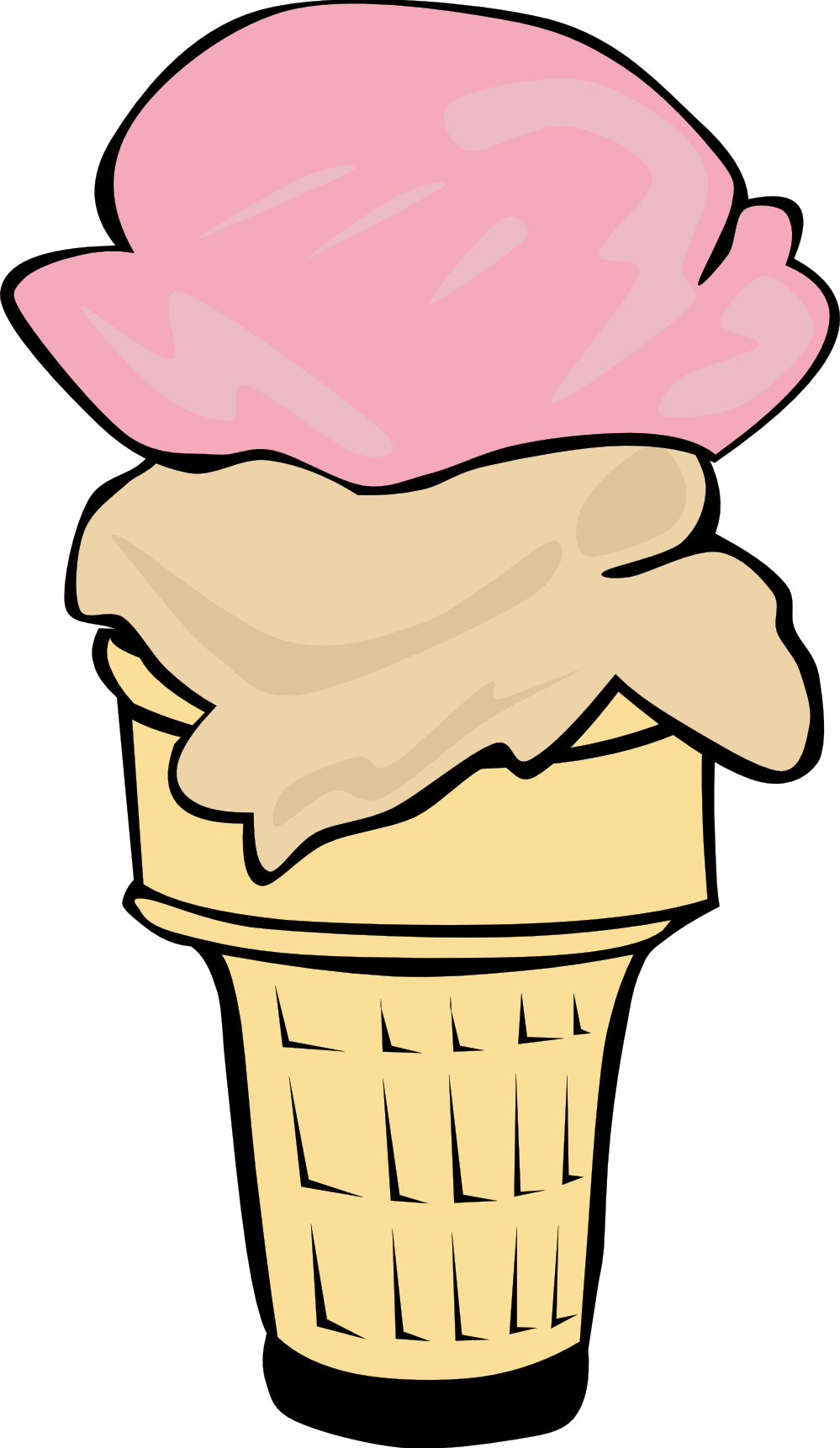 999x1722 Ice Cream Cone Clip Art Black And White Free