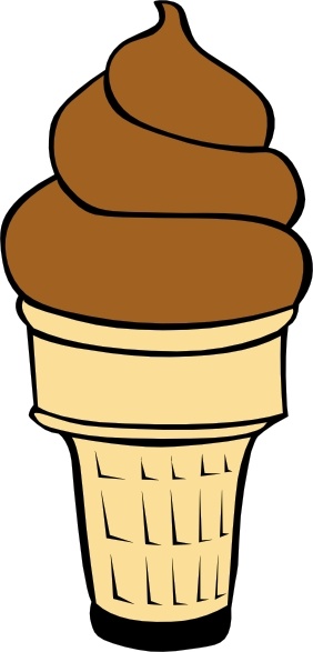282x587 Chocolate Soft Serve Ice Cream Cone Clip Art Free Vector In Open