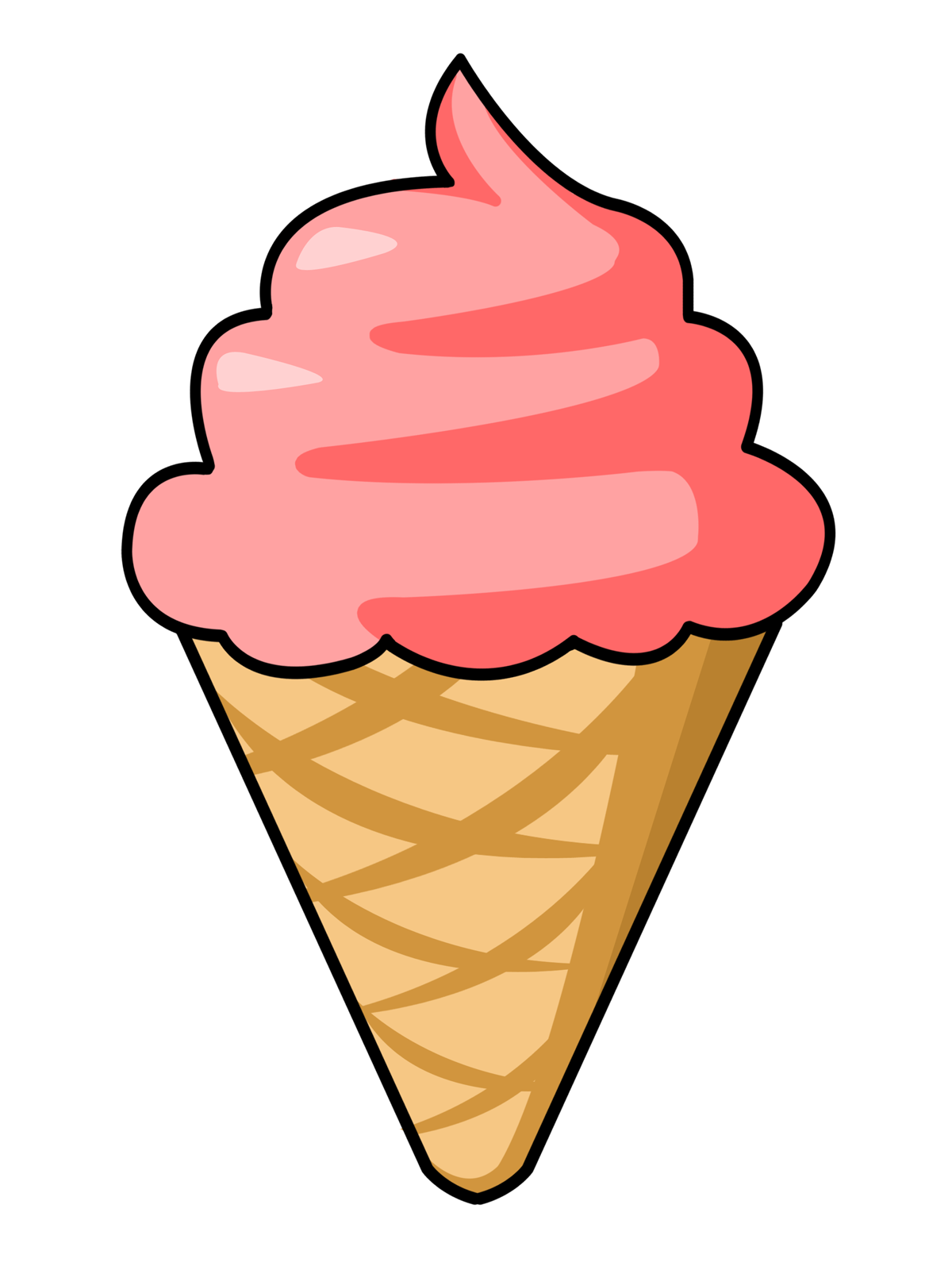 1200x1600 Image Of Ice Cream Cone Clipart