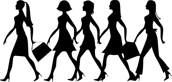 600x288 Female Clip Art