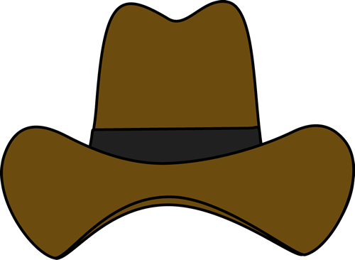 500x366 Simple Cowboy Hat Clip Art