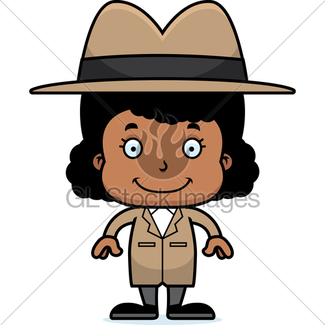 325x325 Cartoon Smiling Detective Boy Gl Stock Images